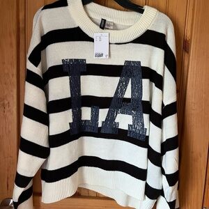 H&M LA striped sweater